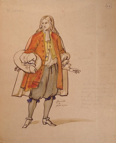 Costume pour une production de 1847 de 